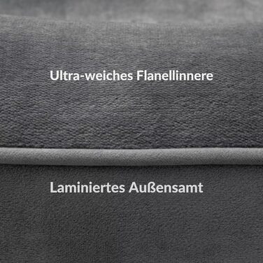 Ортопедичне ліжко для собак середніх та великих порід CORTESPETS® - зручне собаче ліжко з Memory Foam, водонепроникним покриттям та знімним чохлом. Розмір: 90 x 64 x 17 см