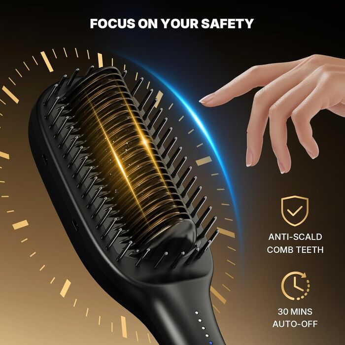 Професійний випрямляч для волосся 2-в-1 з широкою площею 51 мм, антифріз технологією та іонізацією, 140-230°C