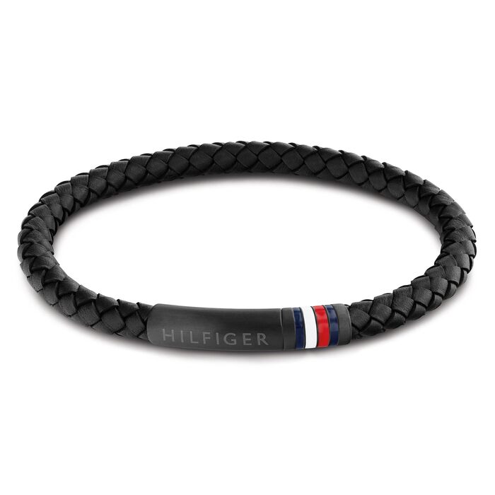 Браслет чоловічий Tommy Hilfiger шкіряний чорний 2790403