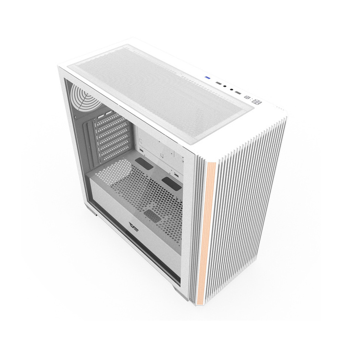 Корпус для комп'ютера darkFlash DS900WS Midi Tower ATX, білий, ігровий, зі скляною панеллю