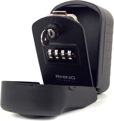 Rhino Lock - Сейф для ключів на стіну з комбінацією, чорний - Pro