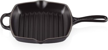 Чавунна гриль-пательня Le Creuset Signature 26 см, квадратна, чорний мат, для всіх типів плит, індукція
