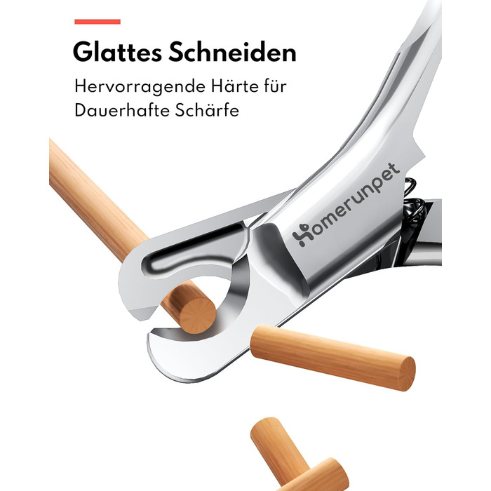 Ножиці для обрізання кігтів котів HomeRunPet з мартенситної сталі - професійні, безпечні, з антиковзними ручками