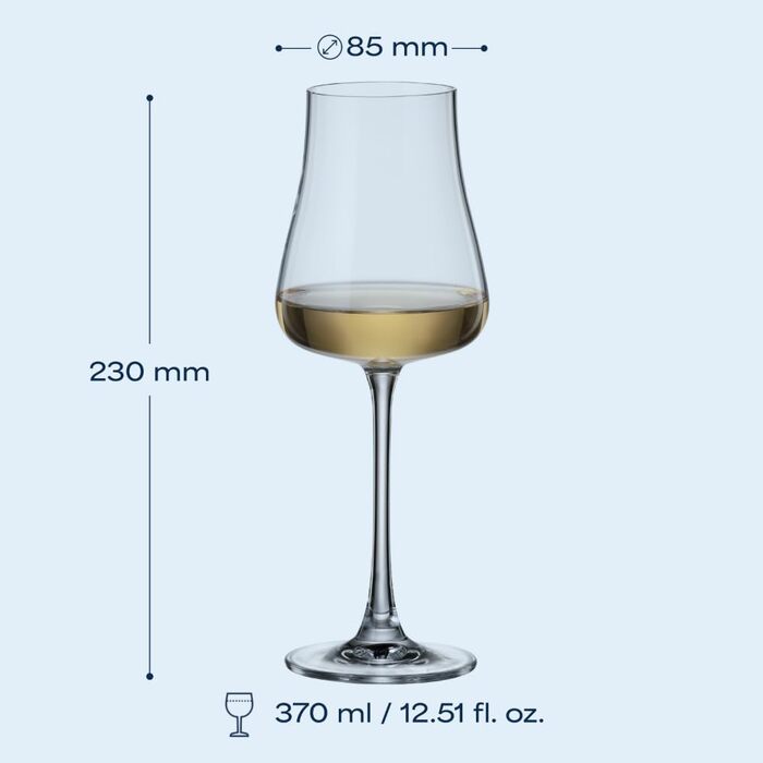 Набір коктейльних склянок Crystal Bohemia (6 шт), 300 мл, миючі в посудомийній машині, стійкі до подряпин, довговічні - розкішні склянки з кришталю, ідеальні для коктейлів, лонгдрінків та стильних заходів