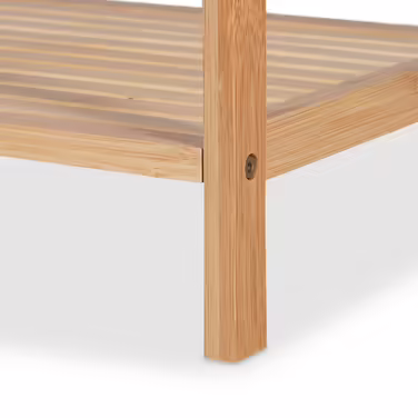 Relaxdays Tall Bamboo Bathroom Shelf