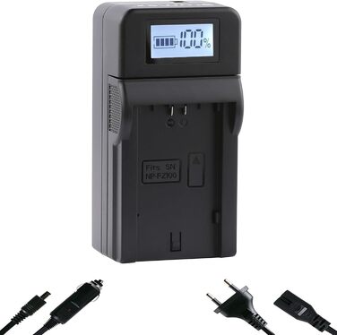 Зарядний пристрій Blumax Slim Dual для акумуляторів Sony NP-FZ100 – сумісний з Sony Alpha 6600 6700 A7 III 7RM3 / Alpha 9 III 9III 9S / A9 A9III A9S. Подвійний зарядний пристрій (швидка зарядка)