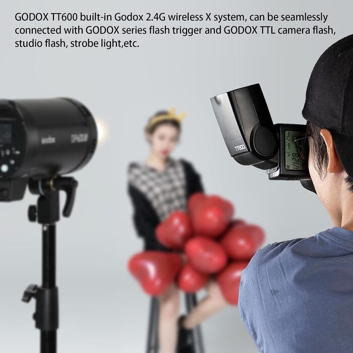 Godox TT600 - Бездротовий спалаж Speedlite Master/Slave для Canon, Nikon, Pentax, Olympus, Fujifilm, Panasonic