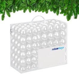 Relaxdays Set of 100 Christmas Baubles