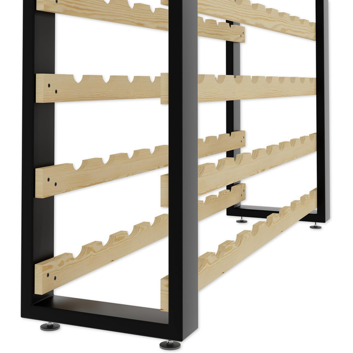 Lenmar Serie RW Wooden Wine Rack for Bottles, LOFT, Bottles, Wine, Bottle Rack, Cellar Rack, Shelves, Bottle Holder, Wine Stand … (LOFT 135, 204 x 104 x 27, 135 Bottles)