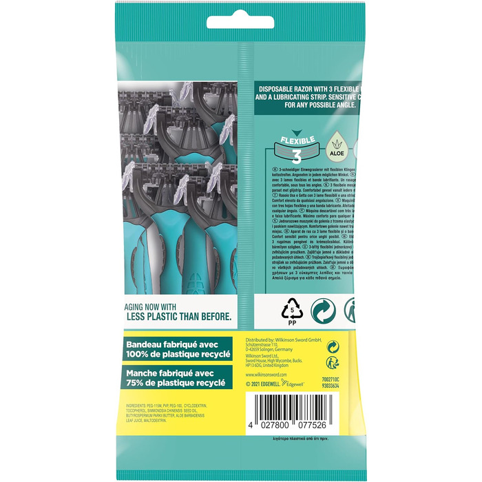 Одноразові бритви Wilkinson Xtreme 3 Pure Sensitive для чутливої шкіри, 24 шт (16 + 8)