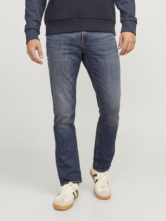 Джинси чоловічі JACK & JONES JJICLARK Original Regular Fit сині (34W/30L, Denim)
