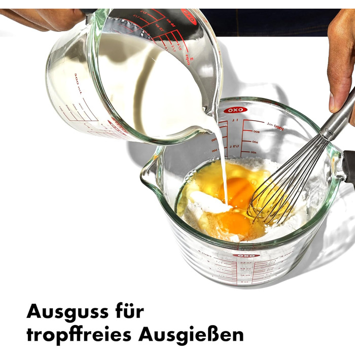 OXO Good Grips 500 ml Glass Measuring Cup with Lid