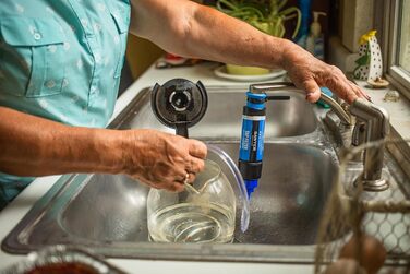 Sawyer PointONE Water Filter for Camping, Outdoor, Hiking, Backpacking, Sports, Fitness, Trekking, Caravan (SP134)
