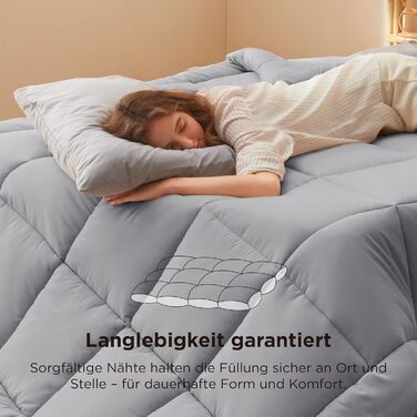 Комплект постільної білизни BEDSURE: ковдра зимова 135x200, ковдра літня 135x200, ковдра всесезонна 135x200, 450gsm, білий