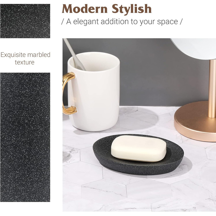 Підставка для мила Shinowa: неслизька мильниця з харчового пластику для ванної, туалету, кухні. Білий колір, дизайн 