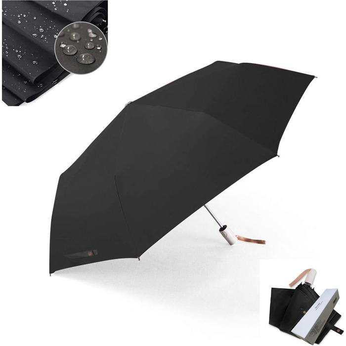 Сонцезахисний складаний парасоль від Voy Lady – Рожевий з квітковим принтом (96 см)