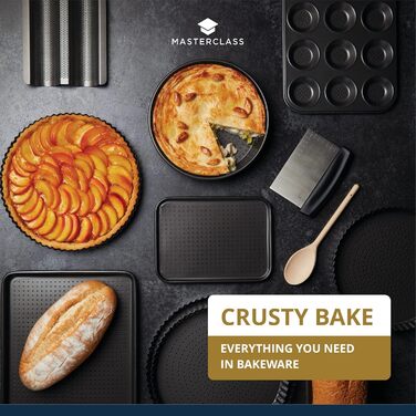 Форма для випічки хліба MasterClass Crusty Bake перфорована, 21x11x7 см, сіра - антипригарна, вуглецева сталь