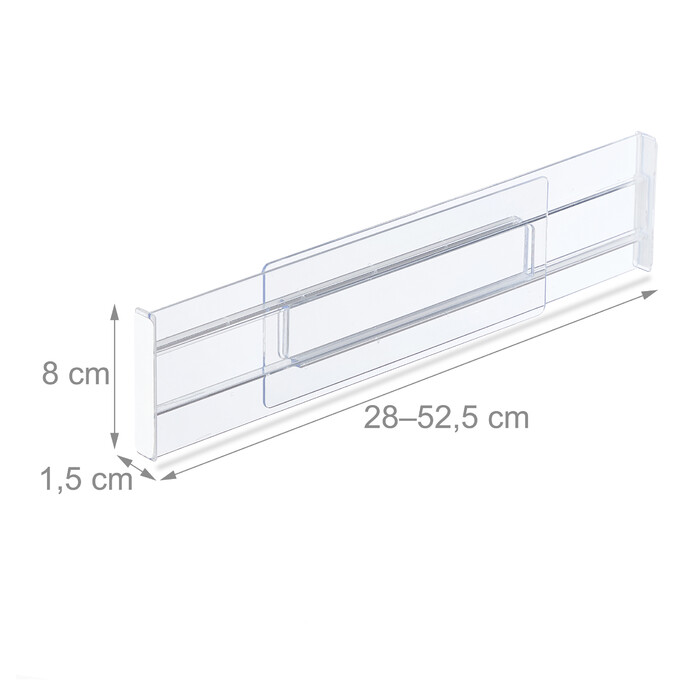 Relaxdays Drawer Dividers, 4-Piece Set
