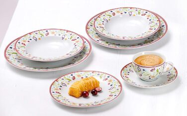 Ritzenhoff & Breker Shanti Doppio Coffee Set - 30 Piece Porcelain Dinnerware Set