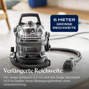 БІССЕЛ SpotClean HydroSteam: пароочисник для килимів та м'яких меблів, потужний 1000W, 3689N (новинка)