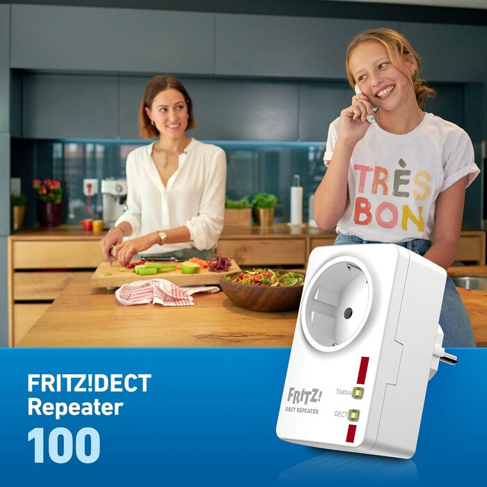 Повторювач FRITZ!DECT 100 - розширює зону дії DECT, версія для мовців німецької мови