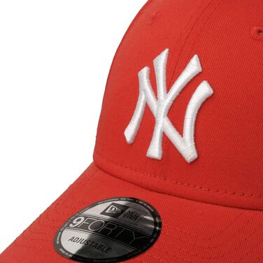 Кепка New Era 9Forty Yankees Essential - бейсболка з вигнутим козирком, MLB, червона