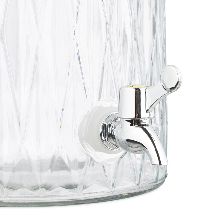 Relaxdays Drink Dispenser 5 Liter Diamond Pattern