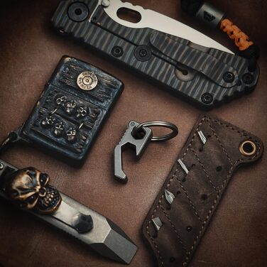 KeyUnity KA13 Titan Bottle Opener Keychain, 2-in-1 EDC Keychian Tool - Bottle Opener & Screwdriver, suitable for all glass bottle caps