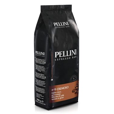 Кава в зернах Pellini N.9 Cremoso для еспресо, 1 кг (набір 2 шт)