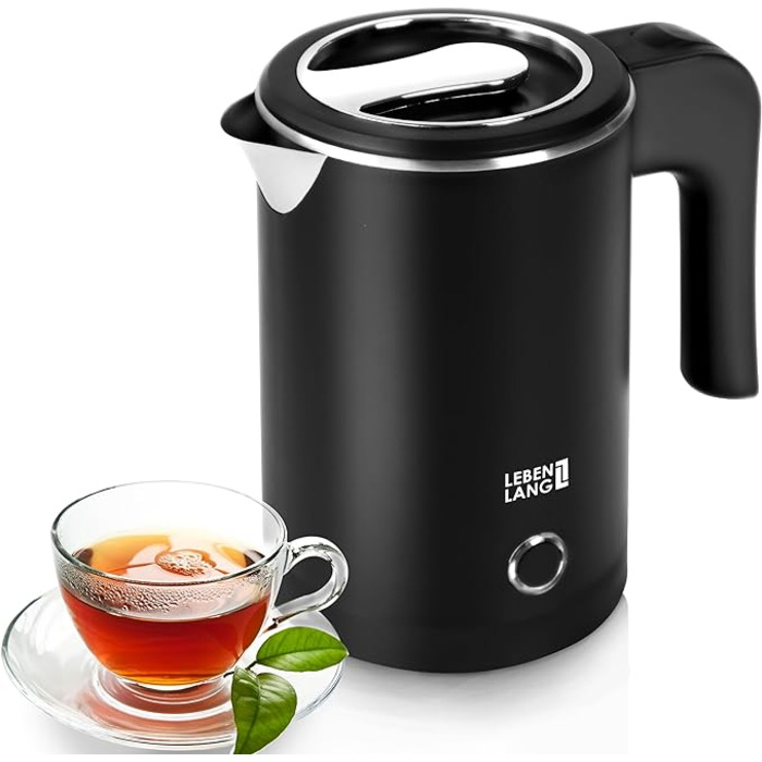 Електричний чайник LEBENLANG LBL2319, 600 Вт, 0,5 л, чорний