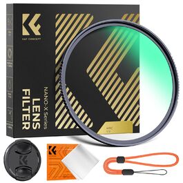 Фільтр UV K&F Concept Nano X-Serie 67mm з кришкою об'єктива, серветкою для чищення, HD, захисний фільтр з 28-шаровим нанопокриттям