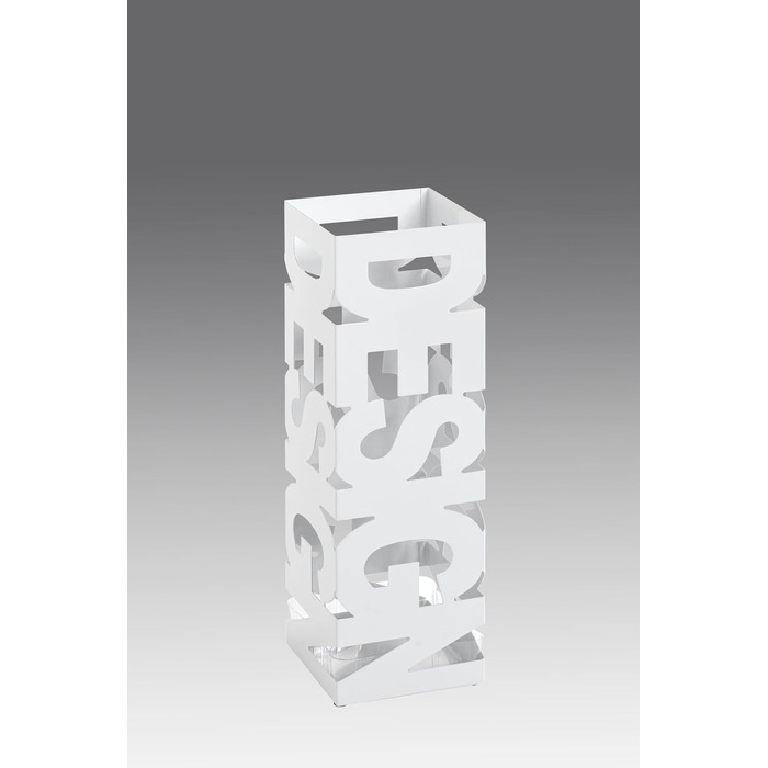 Підставка для парасольки HAKU Möbel, біла, металева, 16x48x16 см, сучасний стиль