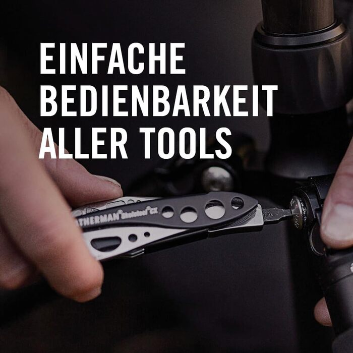 Leatherman Skeletool багатофункціональний інструмент 7 в 1 з нержавіючої сталі, легкий мультитул для дому та подорожей
