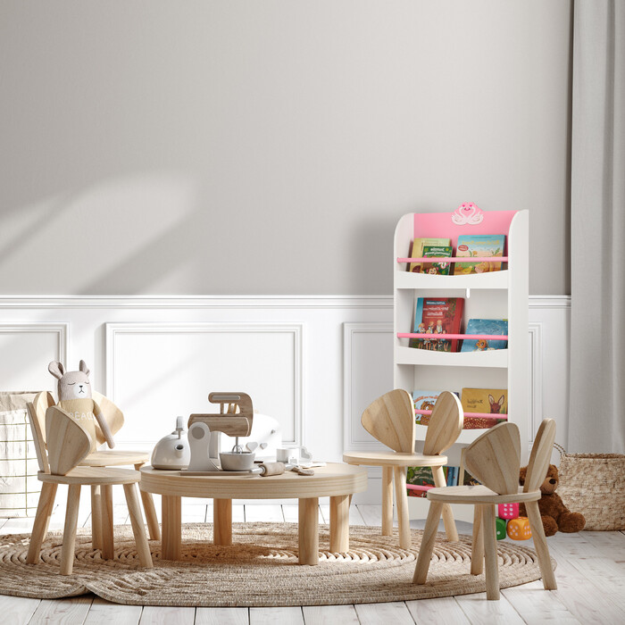 Relaxdays Children's Bookshelf Swan