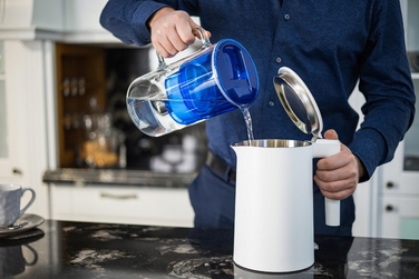 Скляний фільтр-кувшин Wessper D2 BOROSILICATE 3л, синій + 7 фільтрів
