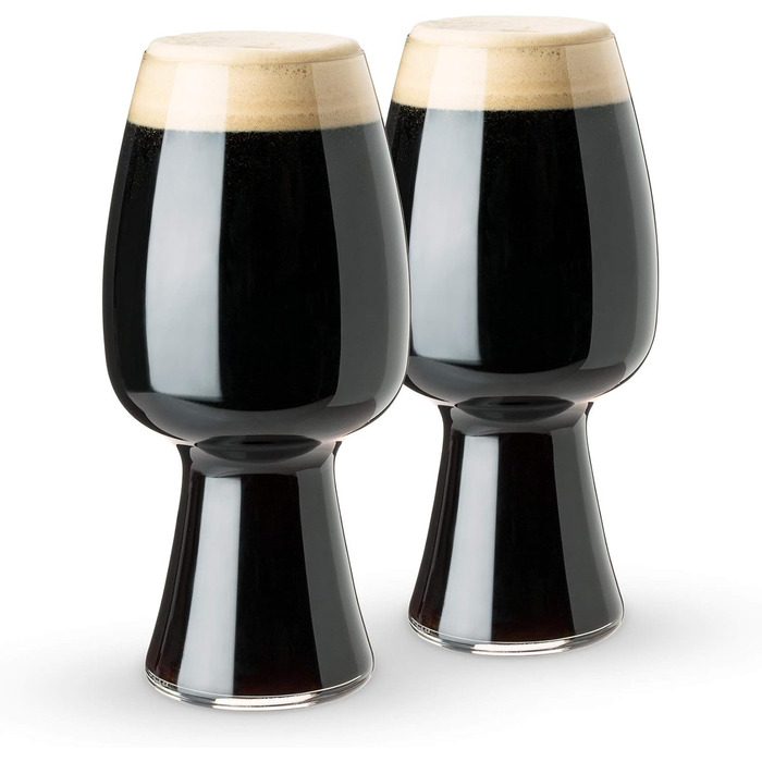 Склянки для пива Spiegelau Biertulpen, 480 мл, 2 шт, для крафтового пива, 4992660, з кришталевого скла, можна мити в посудомийній машині (Stout)