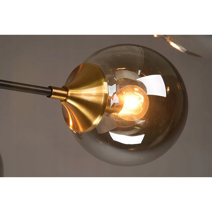 Підвісна люстра Krislamp FRIDA GOLD на 5 ламп, цоколь E14