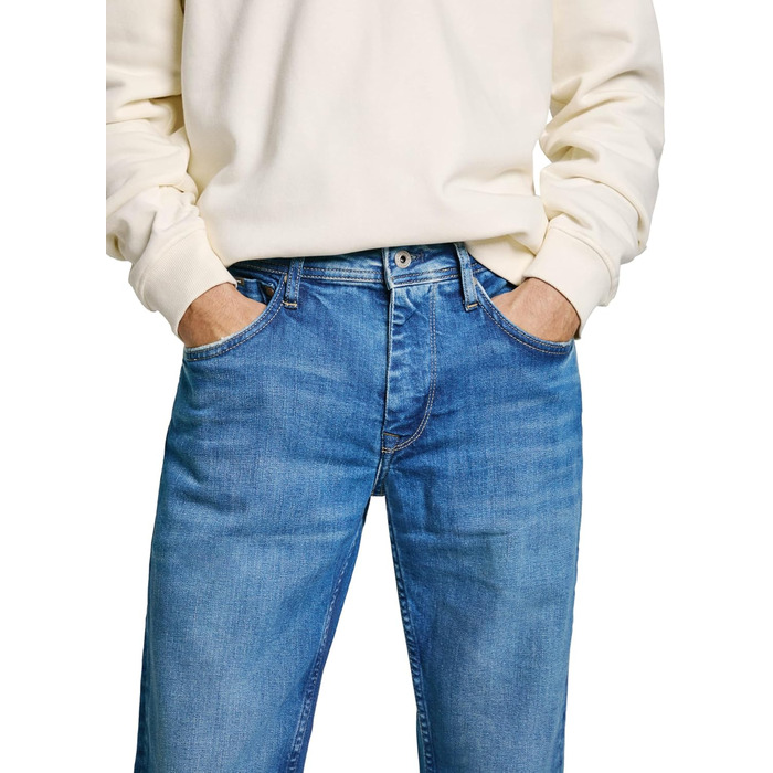 Джинси чоловічі Pepe Jeans Kingston Zip (34W/30L, сині Denim-vs3)