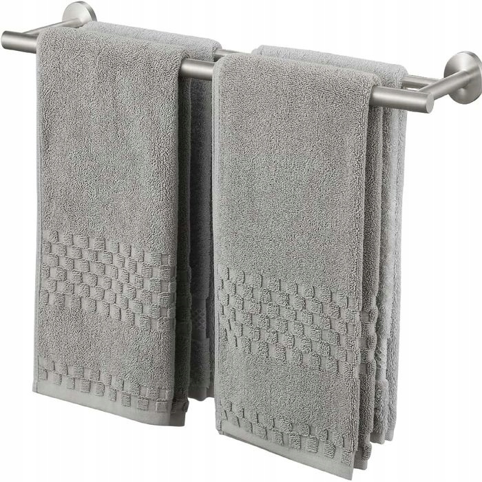Тримач для рушників у ванну кімнату, стильна штанга 60 см