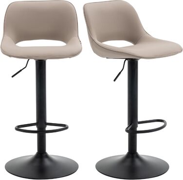 YOUNIKE Set of 2 Adjustable Bar Stools - Boho Patchwork Design, Swivel Kitchen Counter Stools with Hollow Backrest - Yellow-Green (Khaki)