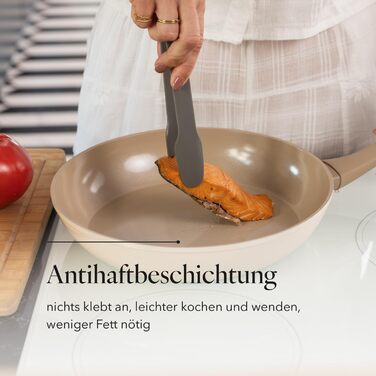 Набір сковорідок Florina Bratpfannen з нержавіючої сталі (20, 24, 28 см) | 3 шт. | 3-шарова конструкція | Алюмінієвий сердечник | Для духовки | Ергономічна ручка | З дзеркальним блиском | Для всіх типів плит