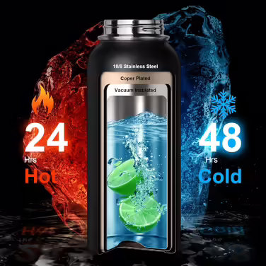 OneTigris Stainless Steel Water Bottle, 0.9L High Capacity, Insulated Sports Bottle for Cycling, Camping, Yoga, Gym, Softair, 32OZ (Camo Black)