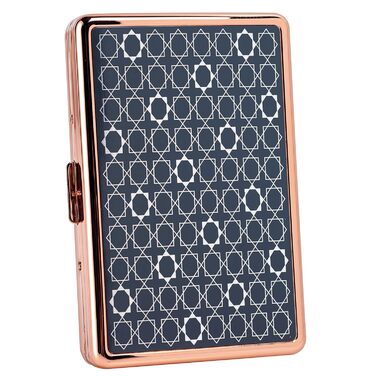 Металеве цигаретне пенал у формі серця Rosegold для 20 цигарок, відкритий двосторонній, для жінок, подарунок на день народження/Новий рік