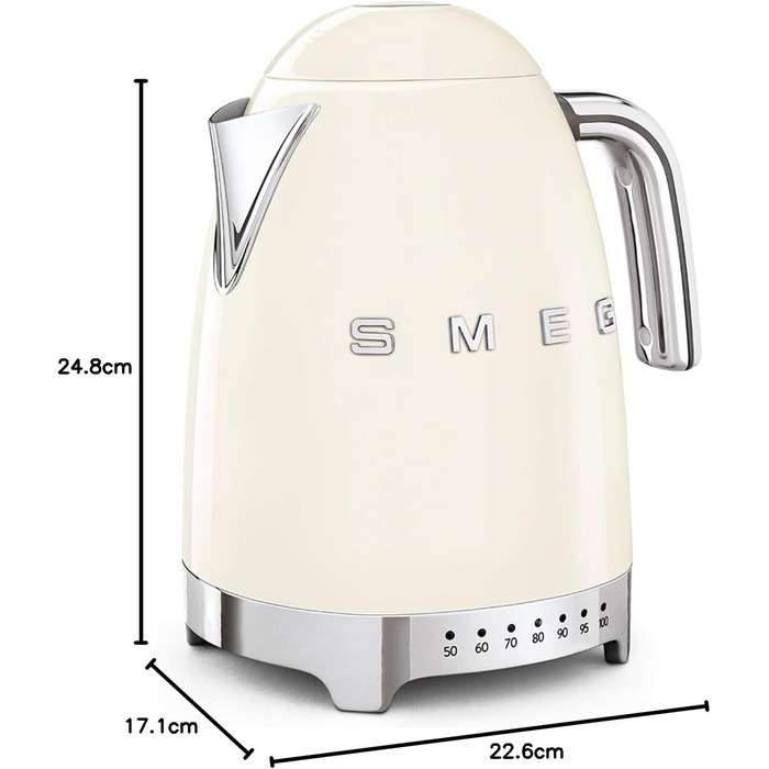 SMEG - Electric Kettle KLF04CREU, Cream