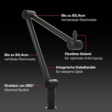 DOCKIN® MP2000: USB мікрофон-конденсатор для ПК, геймінгу, подкастів та стрімінгу. Якісний мікрофон з міцним кріпленням для запису звуку. Преміум звук та повний комплект.