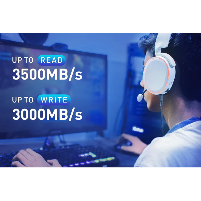 Lexar SSD NM620 2TB: Швидкий M.2 NVMe SSD для ПК та геймерів (Gen3x4, PCIe, 3D NAND)