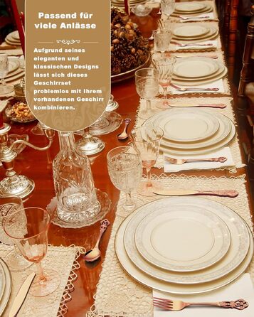 Набір столових приборів Retro на 6 осіб з нержавіючої сталі (рожеве золото, 24 предмети) - вишуканий сервіз в античному бароковому стилі: виделки, ложки, ножі