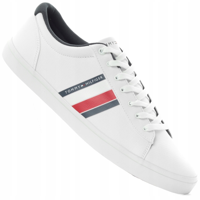 Спортивні кросівки Tommy Hilfiger білі, розмір 44, текстильні, дихаючі, на шнурівці