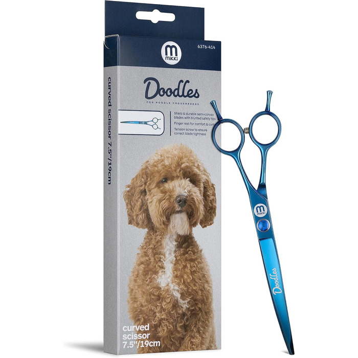 Ножиці для грумінгу собак Mikki Doodle, 19 см: професійне стриження та догляд за шерстю