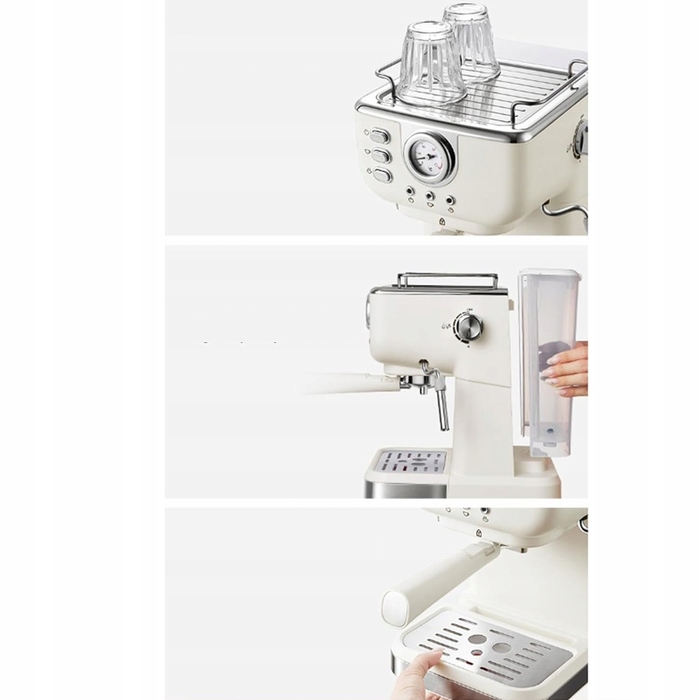 Рістковий кавомашина Bedee, 1050 Вт, біла
